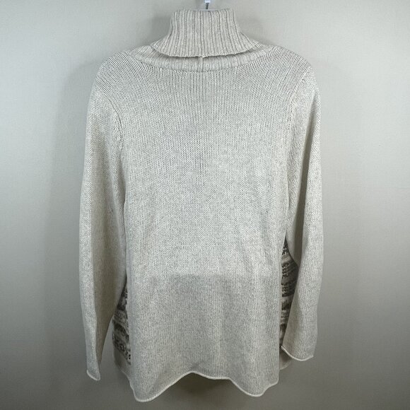 St Johns Bay Womens Shawl Collar Nordic Neutral Sweater 2X Cardigan Comfy Cozy - Picture 4 of 10